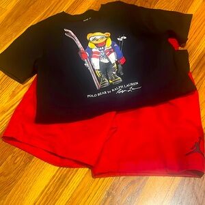 Boys set size S - Jordan shorts and Polo Ralph Lauren shirt